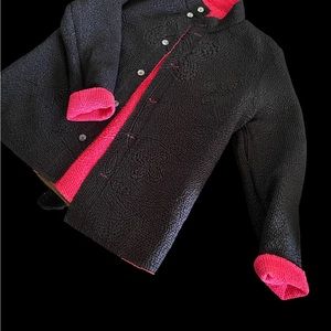 Reversible Jacket / black and pink